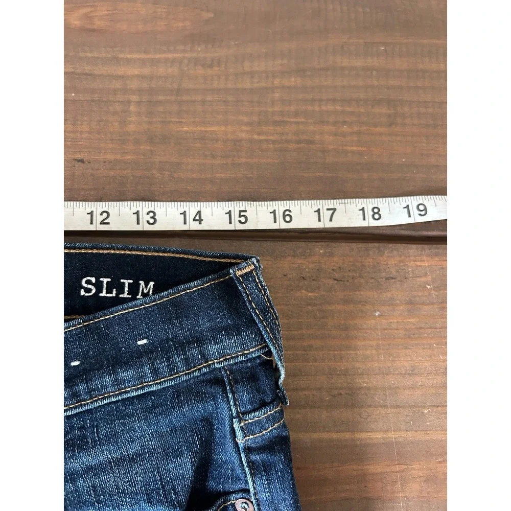 Madewell Slim Jeans Mens 32x32* Heritage Cotton Blend Stretch Dark Classic L-12